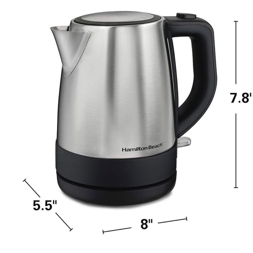 Hamilton Beach Stainless Steel Electric Kettle, Tea & Water Kettle, 1L - Picture 11 of 12